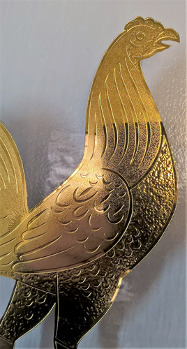 close up of decorative gilt work